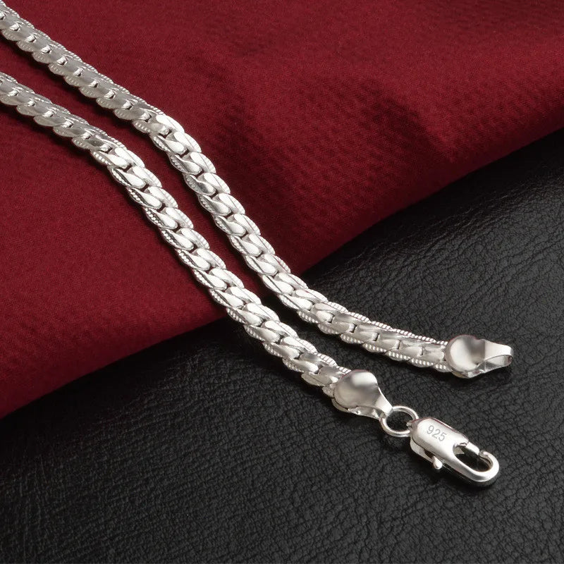 Lisslune | Silver Lucky Necklace – 925 Sterling Silver Necklace for Timeless Elegance