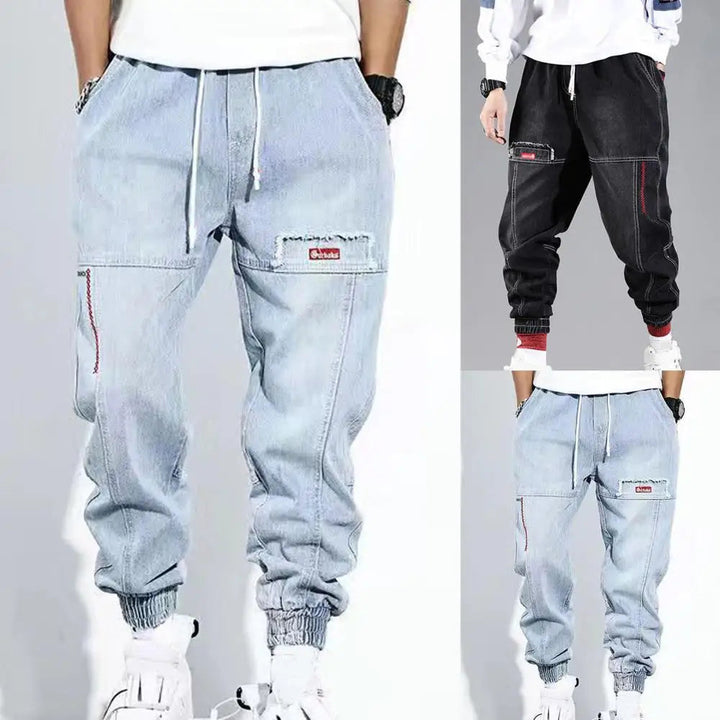 Lisslune | Casual Denim Jogger Pants for Men
