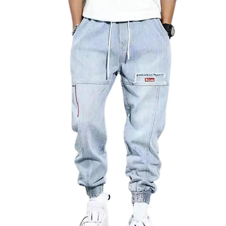 Lisslune | Casual Denim Jogger Pants for Men