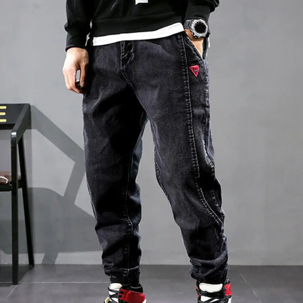 Lisslune | Casual Denim Jogger Pants for Men