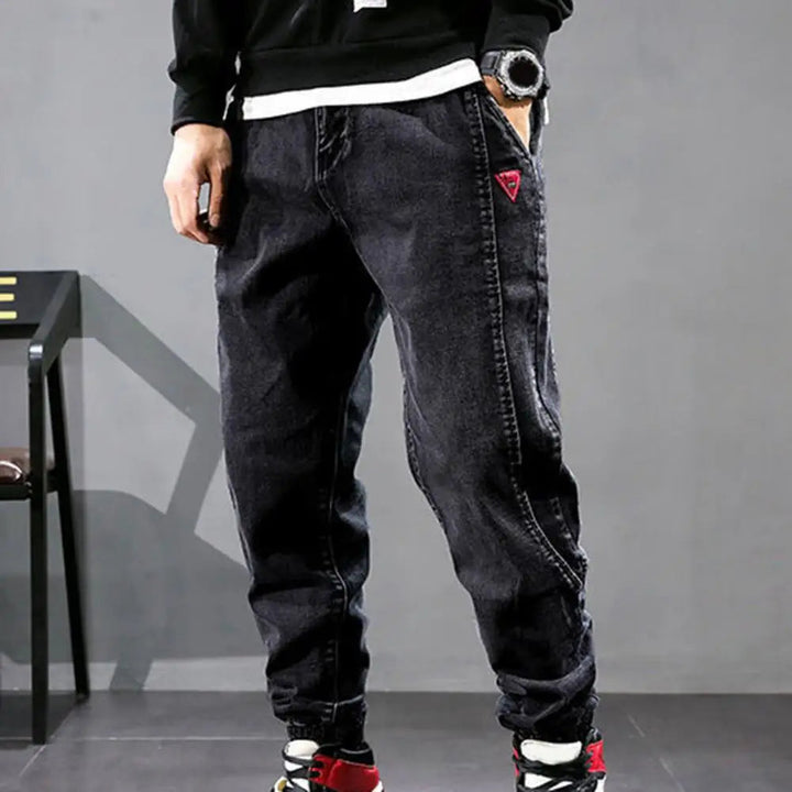 Lisslune | Casual Denim Jogger Pants for Men