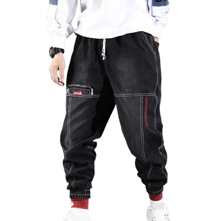 Lisslune | Casual Denim Jogger Pants for Men
