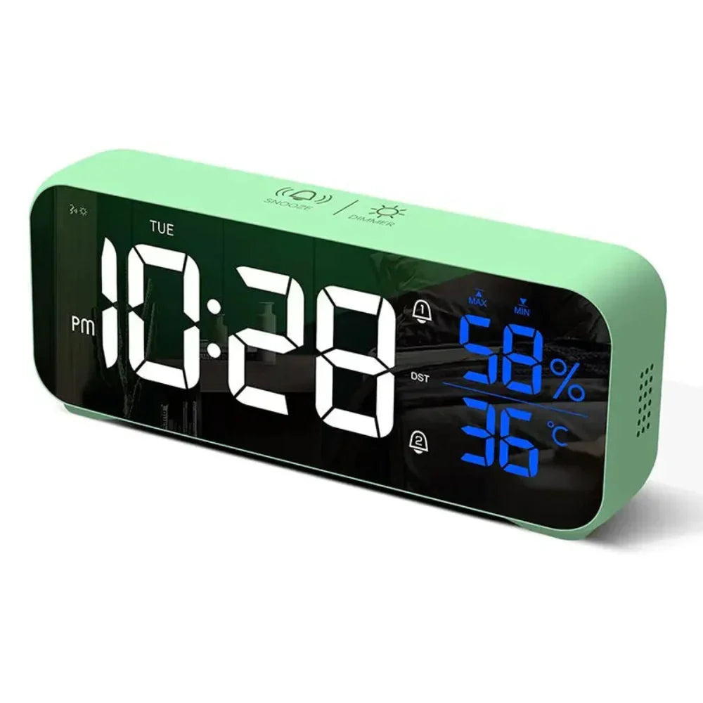 Lisslune | Harmonix – Smart LED Alarm Clock with Music, Temperature Display & Voice Control