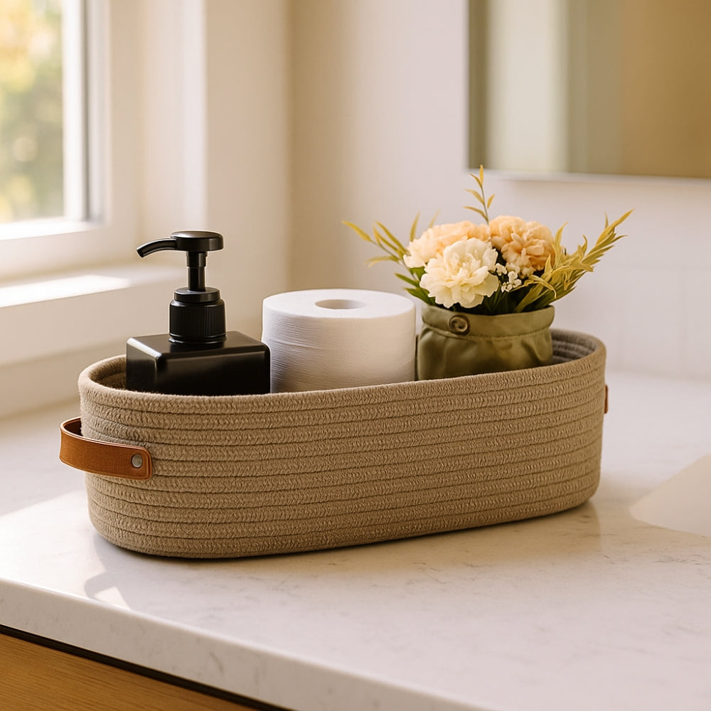 Lisslune | Harper Woven Storage Basket Organizer