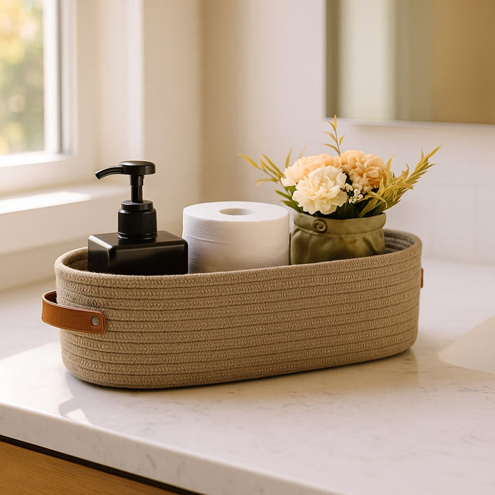 Lisslune | Harper Woven Storage Basket Organizer