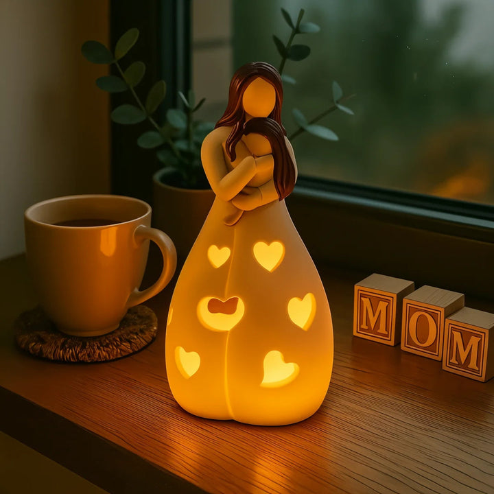 Lisslune | Heart of Mum Ambient Lamp – Warm LED Light for Home & Gift Decor