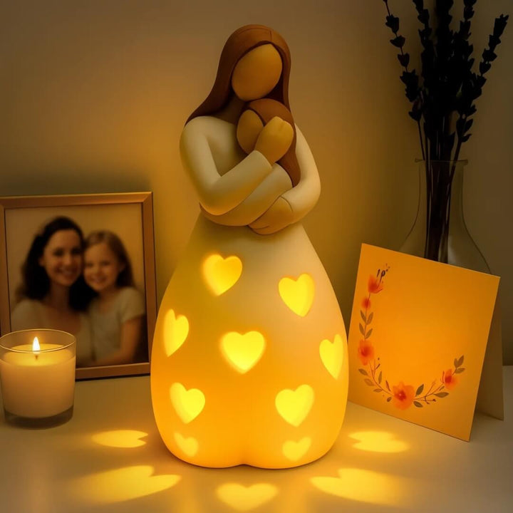 Lisslune | Heart of Mum Ambient Lamp – Warm LED Light for Home & Gift Decor