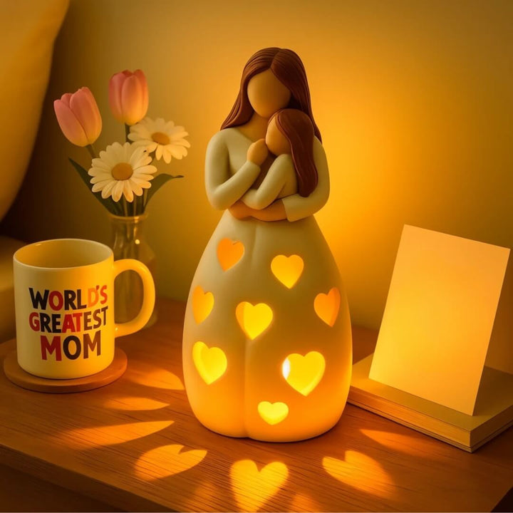 Lisslune | Heart of Mum Ambient Lamp – Warm LED Light for Home & Gift Decor