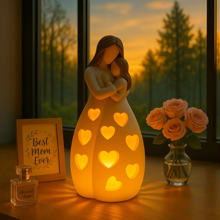 Lisslune | Heart of Mum Ambient Lamp – Warm LED Light for Home & Gift Decor