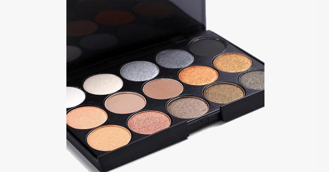 Lisslune | Hazel-Midnight Blue Eyeshadow Palette with 15 Colors - Smooth & Consistent Eyeshadow for a Bold Look