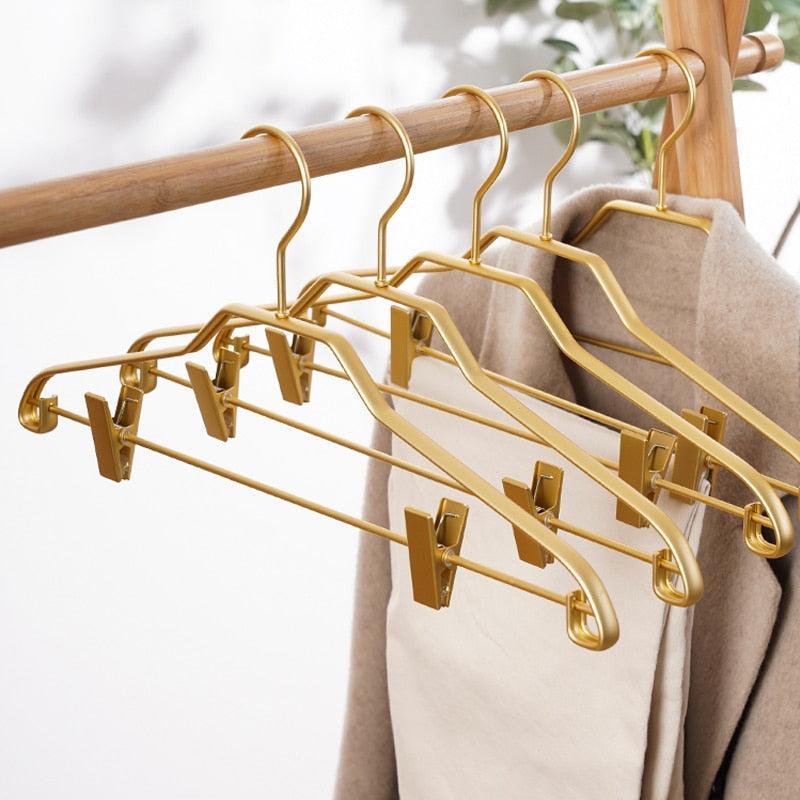 Lisslune | Premium Non-Slip Trouser Hanger Collection - 5 Pack in Sturdy Metal & Aluminum Alloy