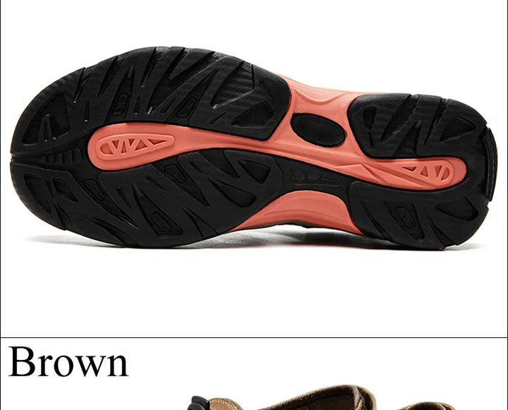 Lisslune | Summer Men's Outdoor Sandals Beach Shoes Genuine Leather Trekking Hiking