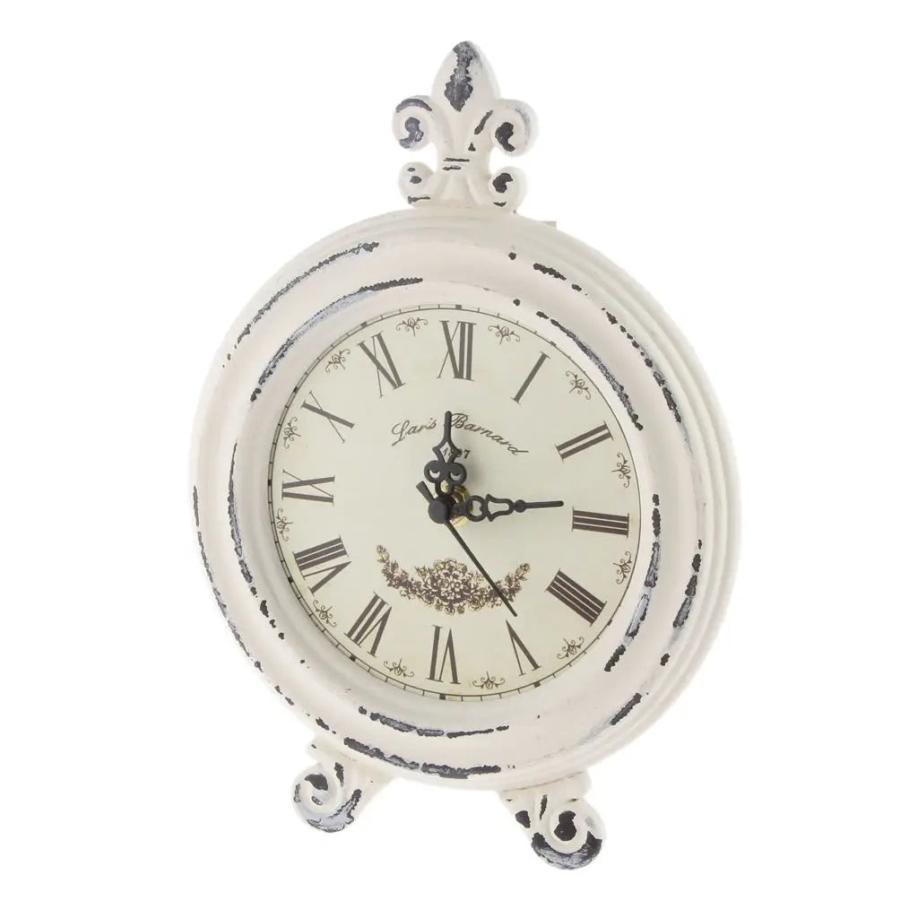 Lisslune | Vintage Wooden Style Table Clock with Alarm