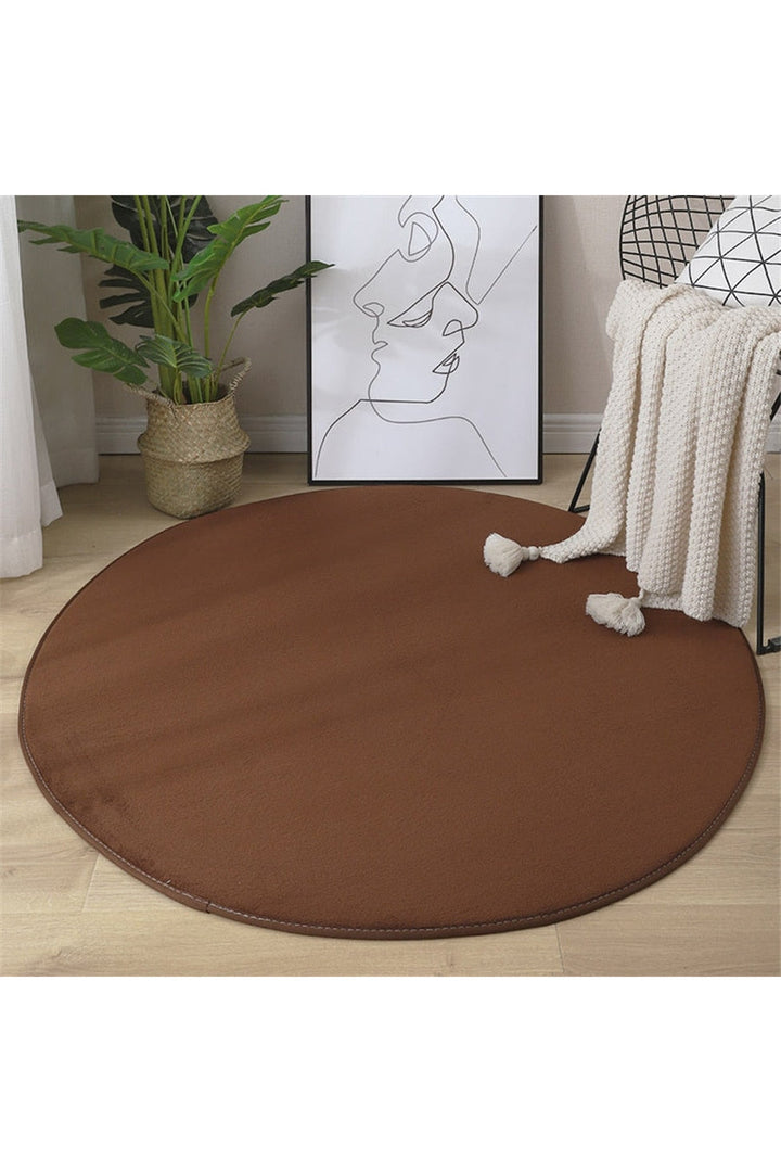 Lisslune | round rug with coral pattern