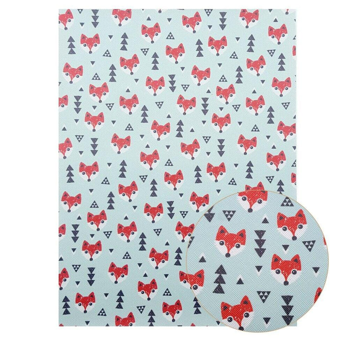 Lisslune | Chic Synthetic Leather Leaves with Luxurious Cartoon Bow Prints for Stylish DIY Creations
