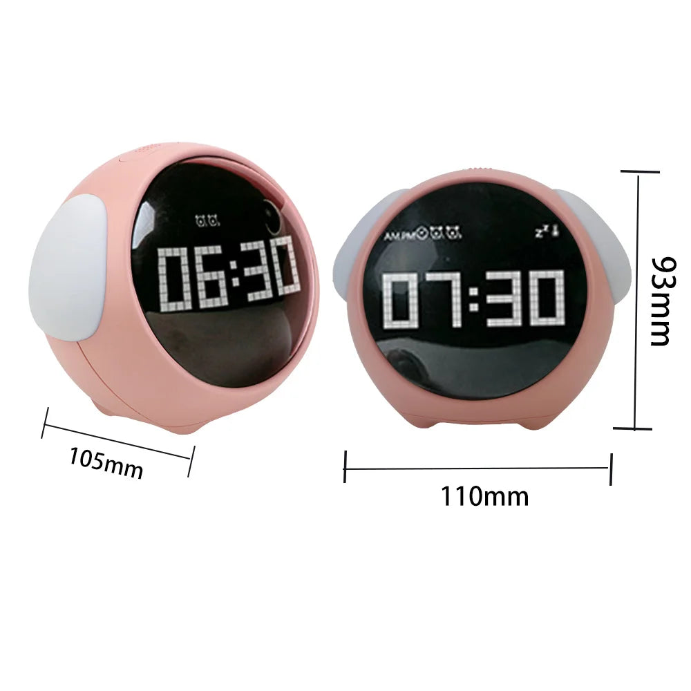 Lisslune | Cute Expression Night Light Alarm Clock