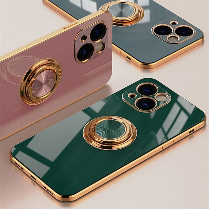 Lisslune | Noble iPhone case with metal stand ring