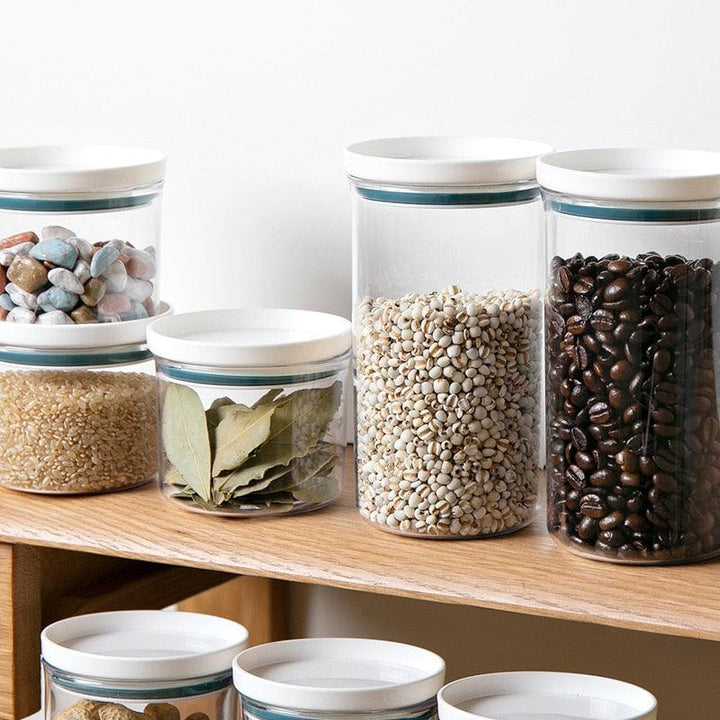 Lisslune | Airtight Crystal Clear Storage Jar for Kitchen Organization