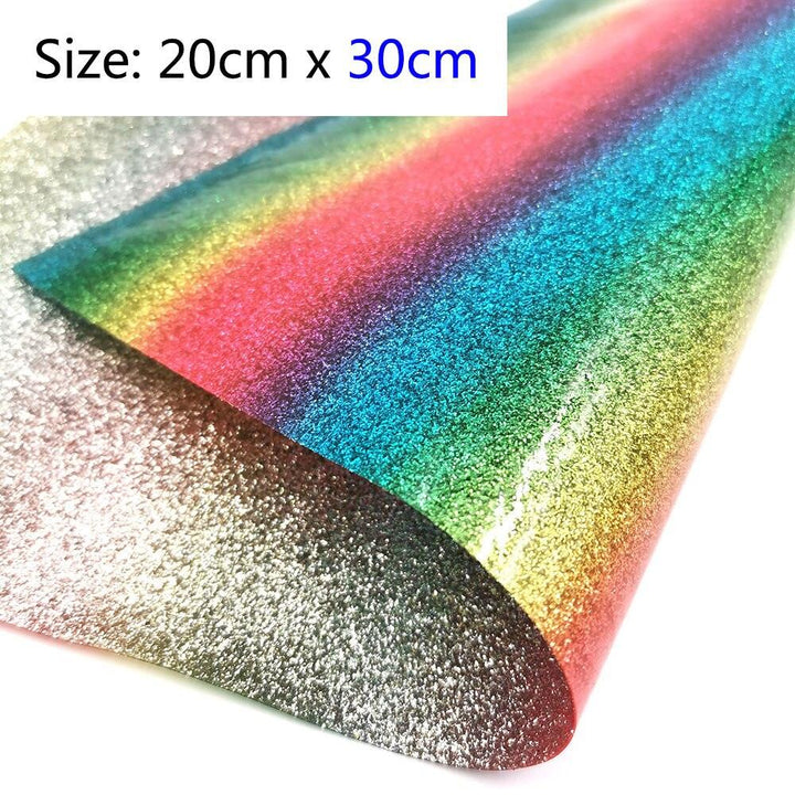 Lisslune | Radiant Iridescent Sparkle Glitter Fabric: High-Quality Material for Creative Masterpieces