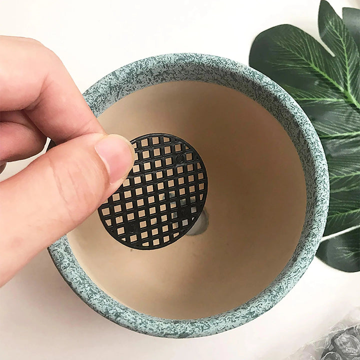 Lisslune | Garden Optimizer: 10-Pack durable net drainage pads for round plant pots