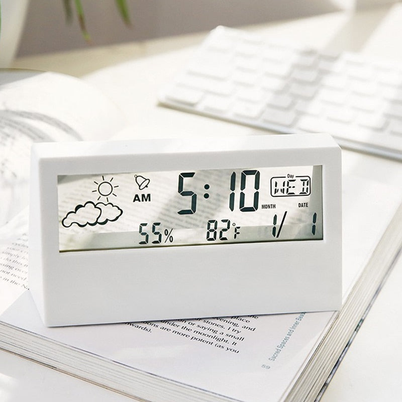 Lisslune | Transparent Crystal Vision Multifunctional Desktop Clock