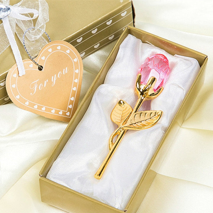 Lisslune | Luxury Crystal Rose in Gift Box – Valentine's Gift for Her