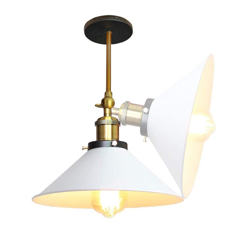 Lisslune | White Industrial Vintage Wall Sconce Light