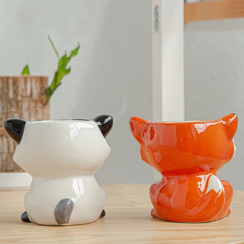 Lisslune | Cartoon Animal Motif Ceramic Flower Pot for Succulents