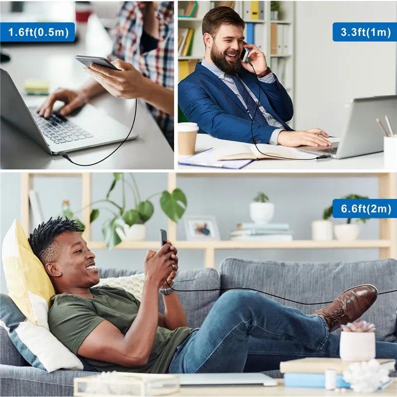 Lisslune | Lightning Speed 5A LED Micro USB Charging Cable - Stylish Data Synchronization with Illuminated Features