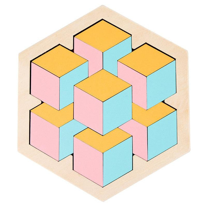 Lisslune | Colorful 3D Tangram Puzzle: Stimulate Creativity and Learning