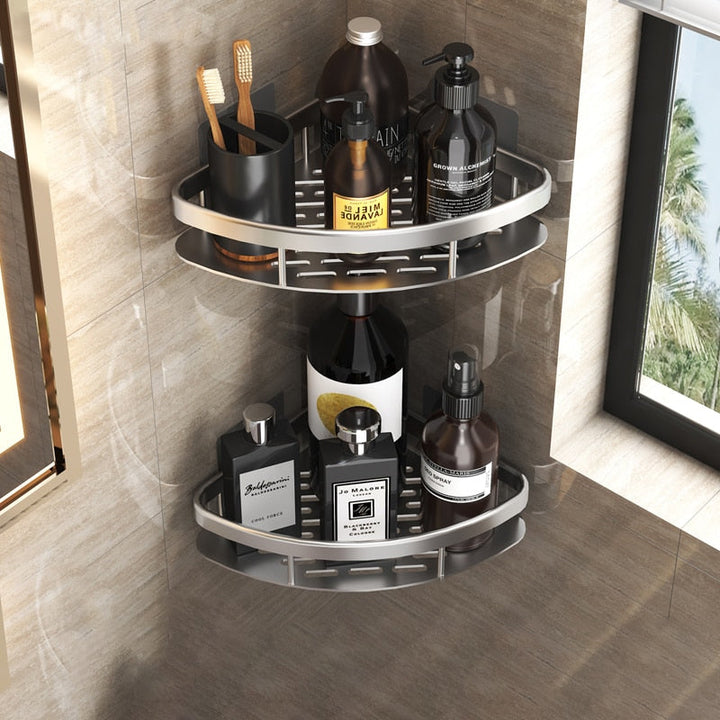 Lisslune | Bathroom shelves corner shelf without drilling shower shelf holder