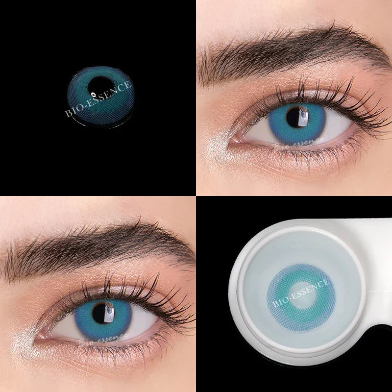 Rynx | 1 Pair Colored Contact Lenses Natural Eyes Contact Brown Lenses Blue Lenses Cat Eye Lenses Monet Gray Eye Lens Annual Sale