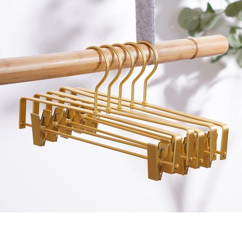 Lisslune | Premium Non-Slip Trouser Hanger Collection - 5 Pack in Sturdy Metal & Aluminum Alloy