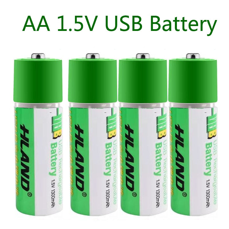 Lisslune | 2 pieces USB rechargeable battery