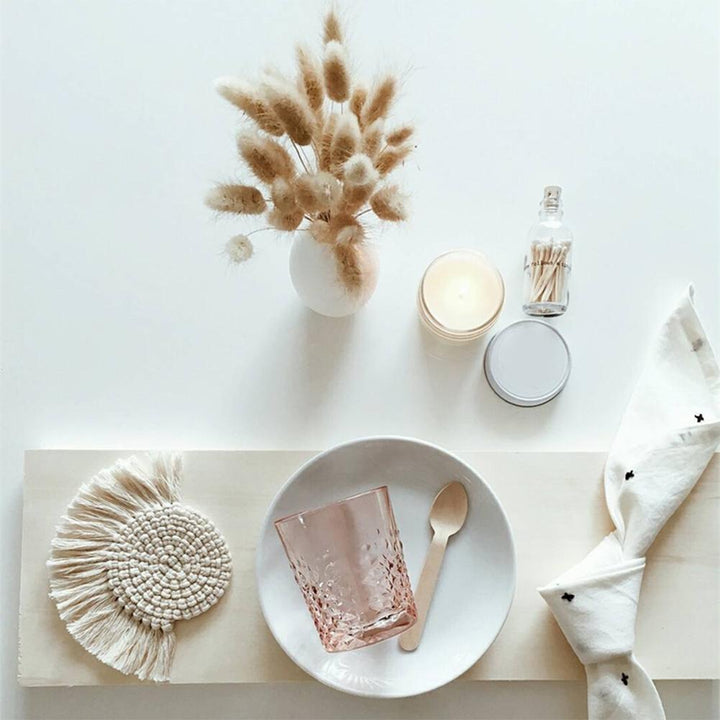 Lisslune | Nordic Macrame Cup Cloth Coaster