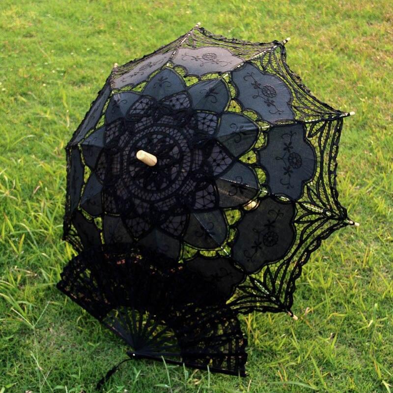 Lisslune | Victorian Elegance Bottle Umbrella and Fan Set: Handmade Timeless Beauty