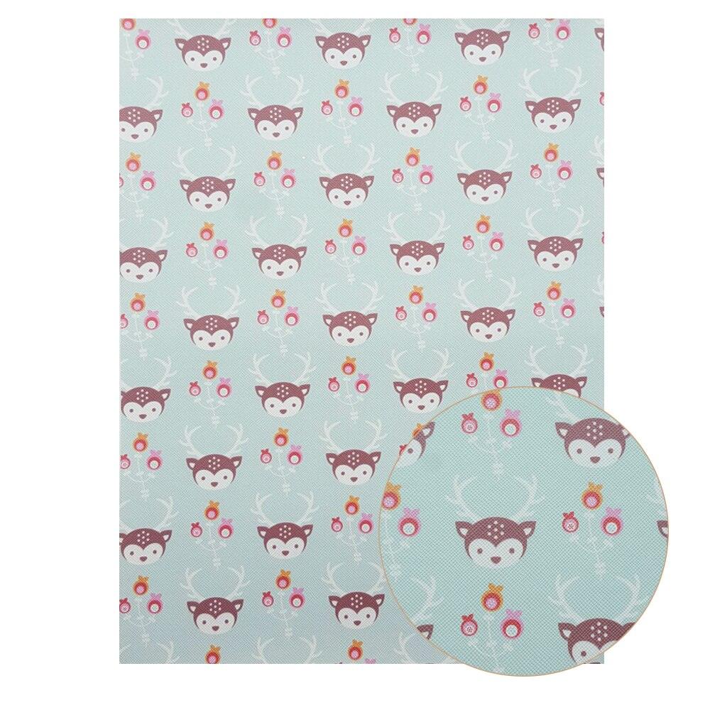 Lisslune | Chic Synthetic Leather Leaves with Luxurious Cartoon Bow Prints for Stylish DIY Creations