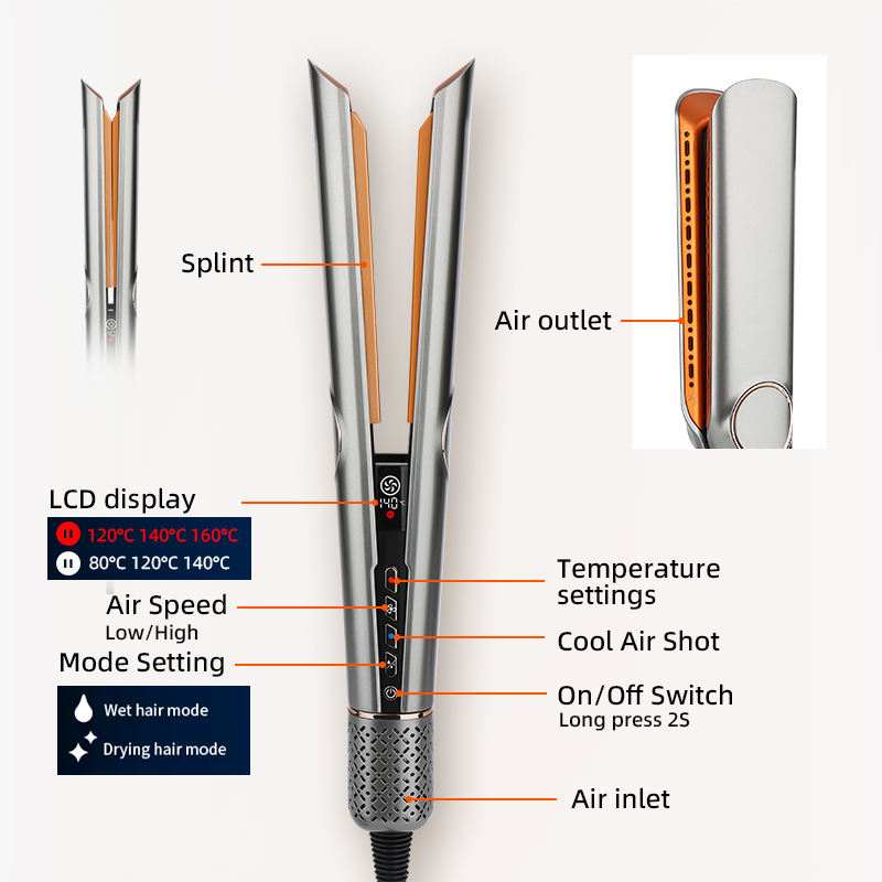 Lisslune | StraightStyler | 2-in-1 Hair Dryer & Straightener for Effortless Styling