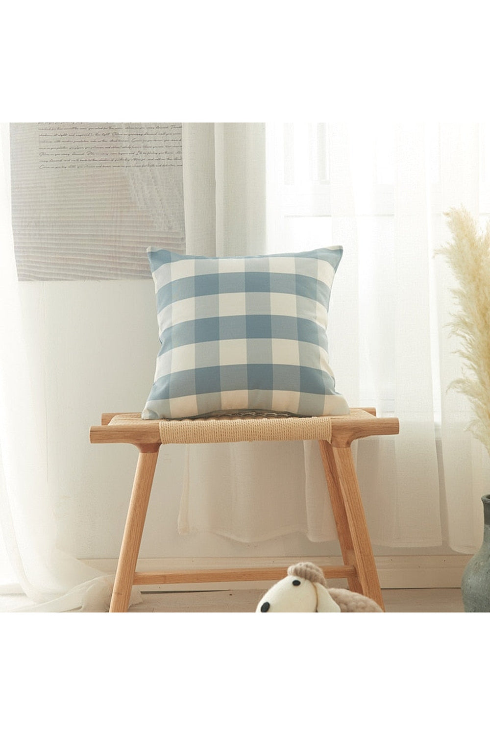 Lisslune | Country house plaid cushion covers