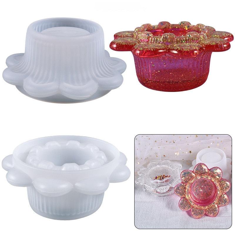 Lisslune | Silicone mold set for creative candle jars and flower planters