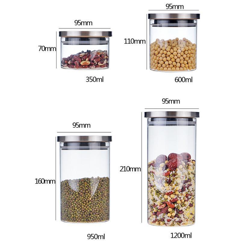 Lisslune | Glass Storage Organization Set - Enhance Your Kitchen Storage Experience