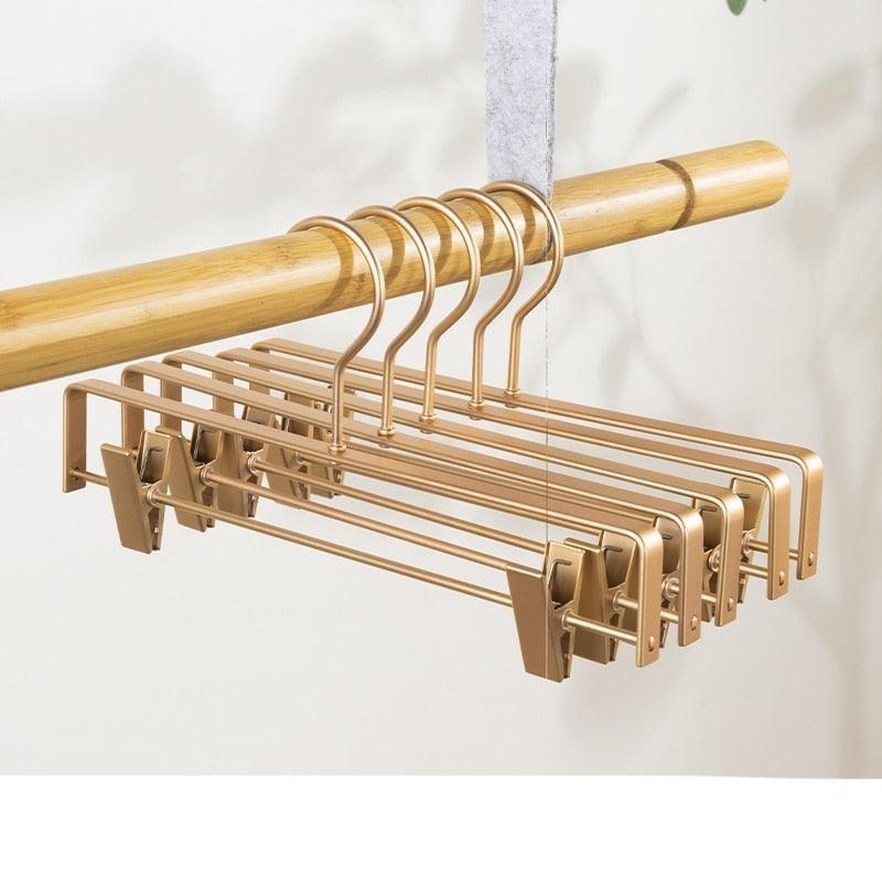Lisslune | Premium Non-Slip Trouser Hanger Collection - 5 Pack in Sturdy Metal & Aluminum Alloy