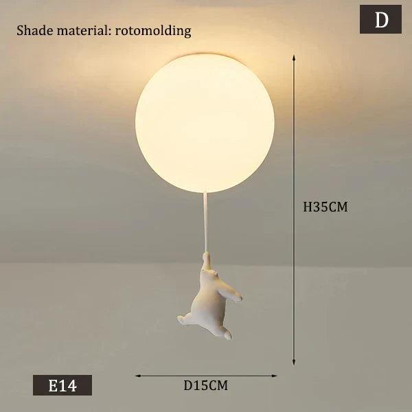 Lisslune | Hanging Bears Balloon Lamp