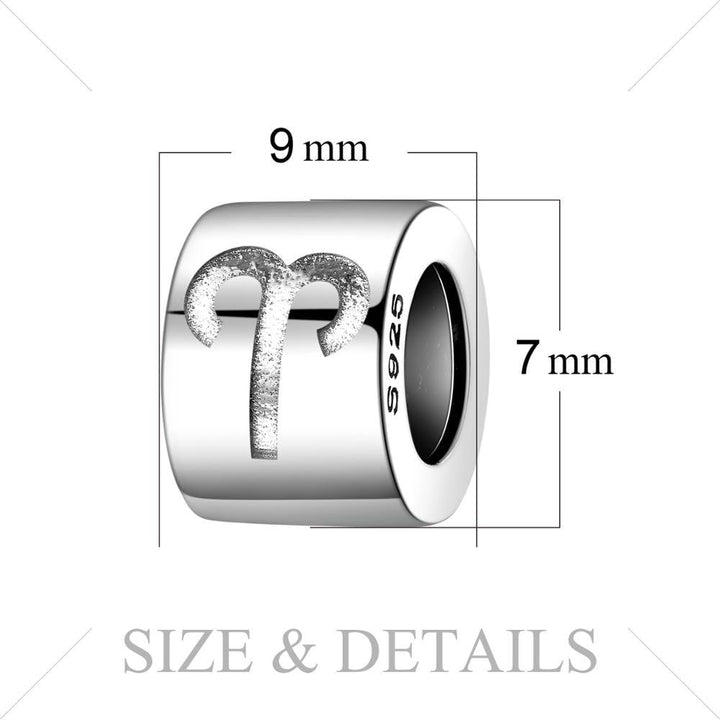 Lisslune | Heavenly Zodiac Sign Silver Charms: Personalized Handmade Jewelry for Your Unique Astrological Identity