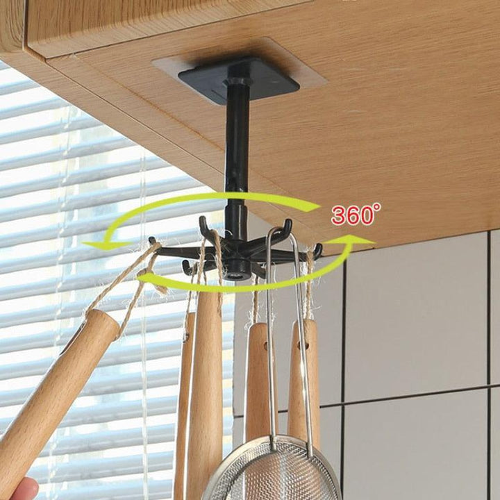 Lisslune | Ultimate 360-degree swivel hook storage system for exceptional space management