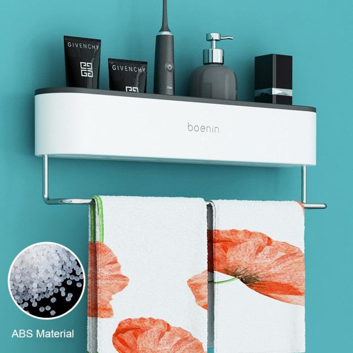 Lisslune | Slim space-saving wall shelf for bathroom accessories