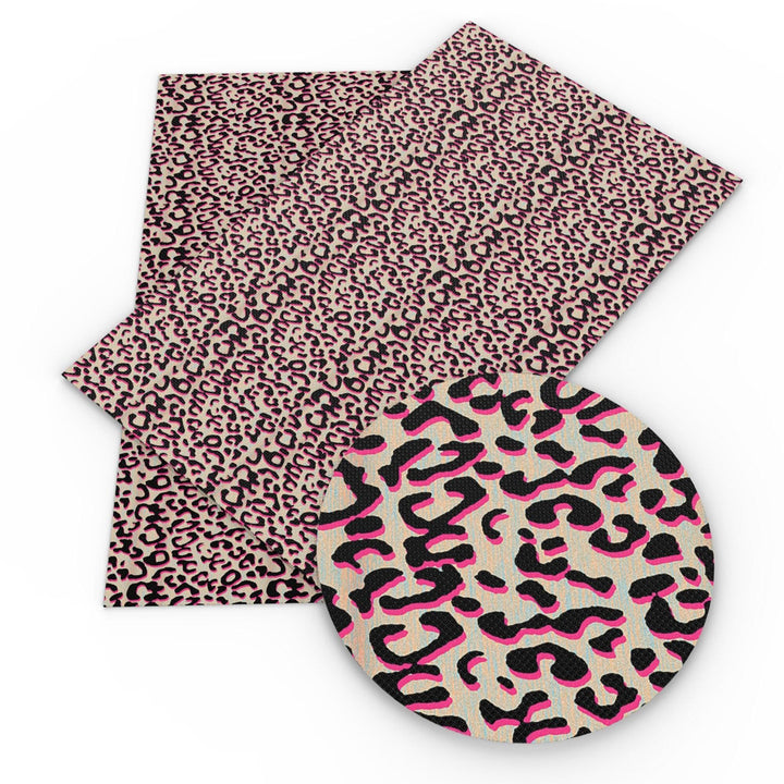 Lisslune | Trendy Leopard Print Synthetic Leather: Enhance Your DIY Style