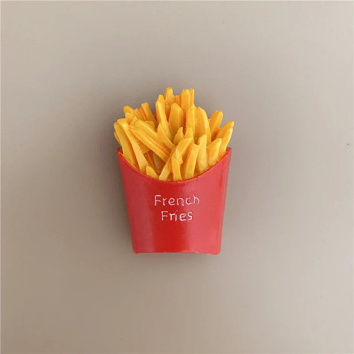 Rynx | Bionic Food Refrigerator Magnet 3D Creative Cartoon Home Decoration Magnetic Cute Refrigerator Magnet Magnetic Sticker Power Message