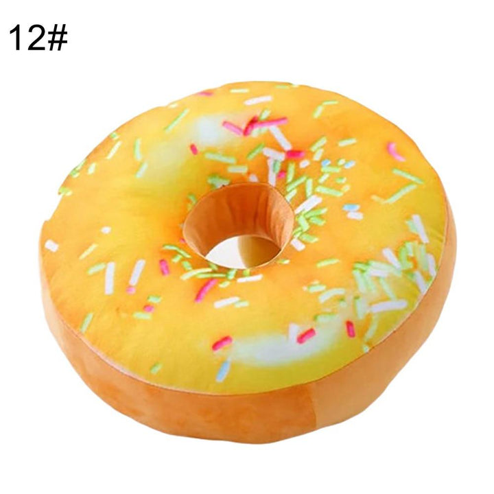 Lisslune | Delightful 12-piece 3D donut plush cushion collection for cozy comfort