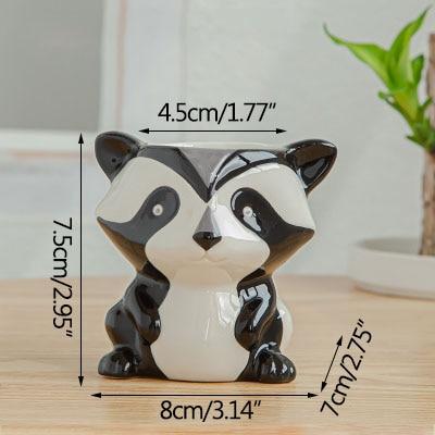 Lisslune | Cartoon Animal Motif Ceramic Flower Pot for Succulents